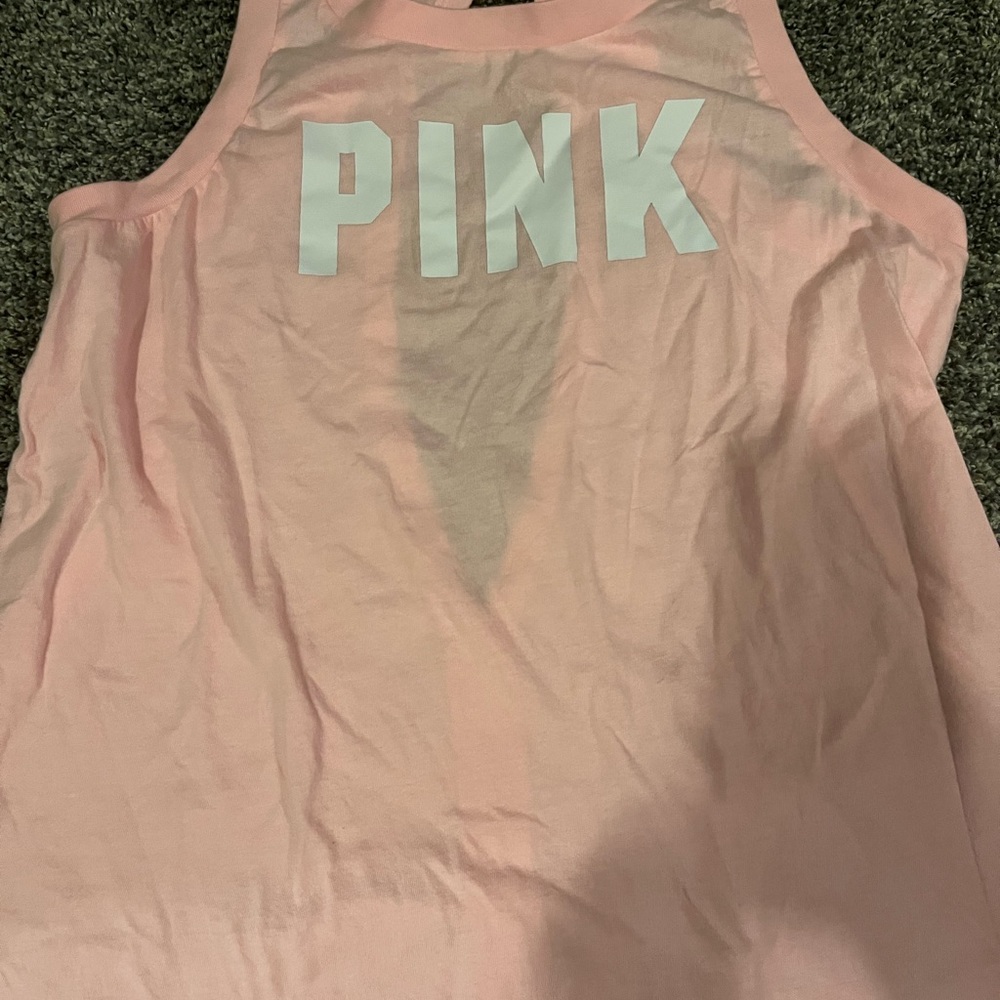 Pink Victoria secret tank top.